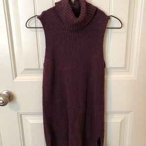 Sleeveless Turtleneck Tunic